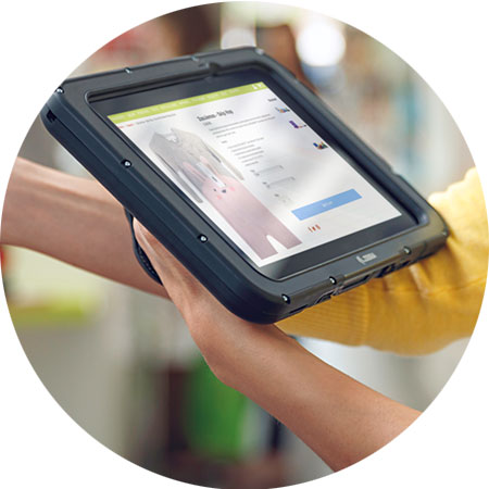 Tablet im Einzelhandel