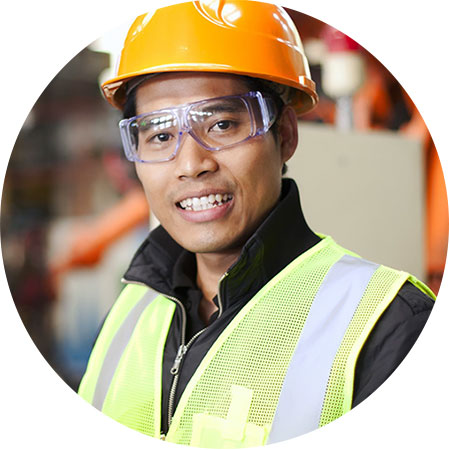 Arbeiter in Arbeitskleidung