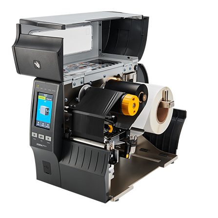 Zebra ZT400 Perspektive links offen