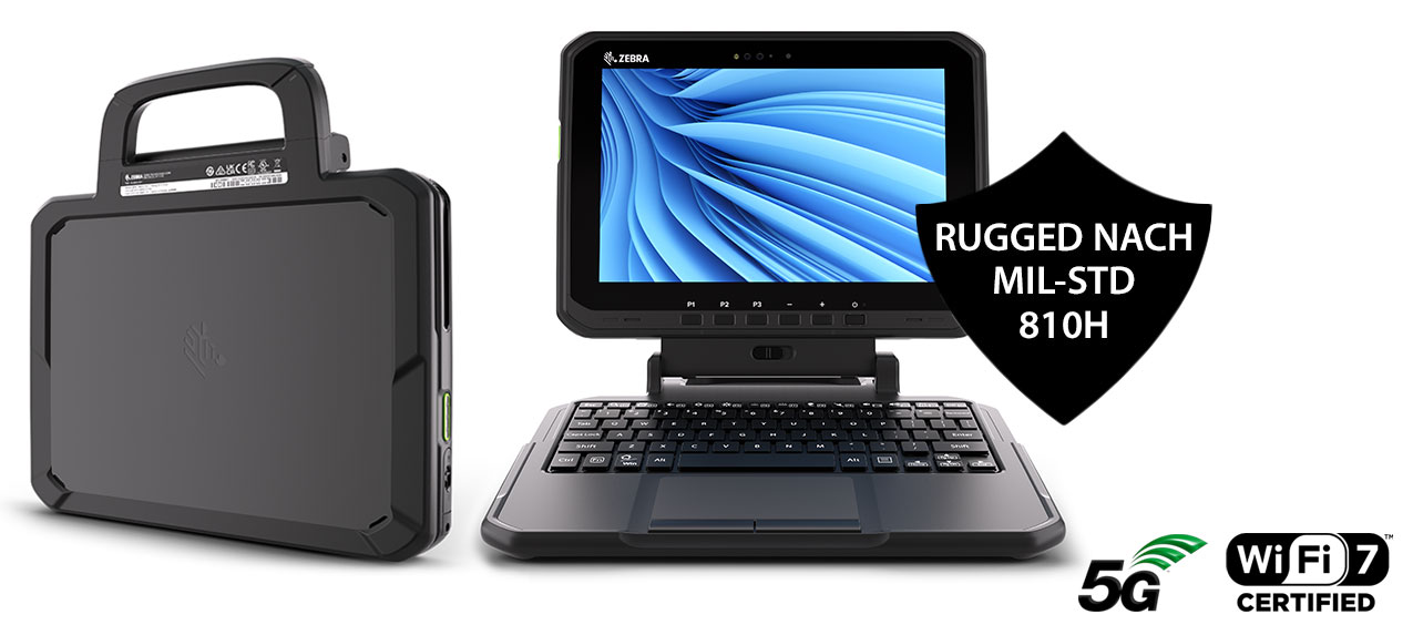 Zebra ET60W/ET65W als 2-in-1 Laptop